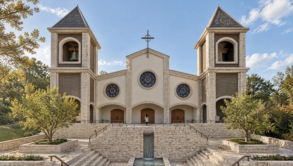 Comunidade Católica VV, igreja de frente